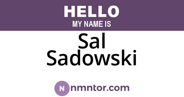 Sal Sadowski
