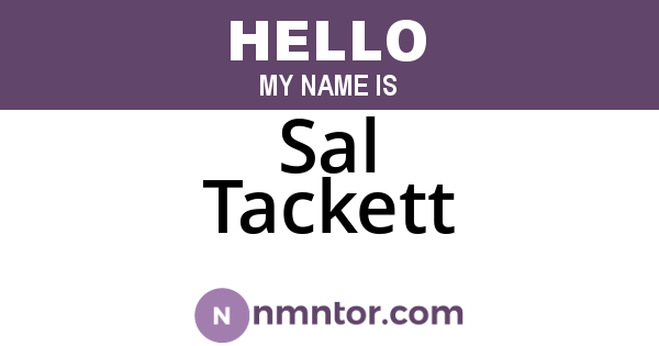 Sal Tackett