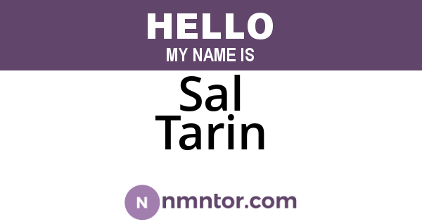 Sal Tarin