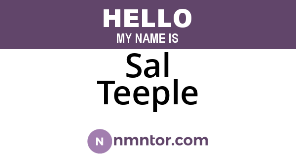 Sal Teeple