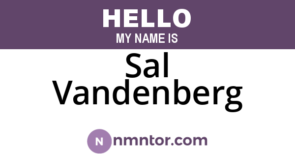 Sal Vandenberg