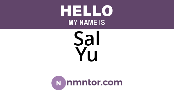 Sal Yu