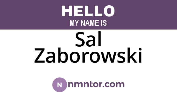Sal Zaborowski