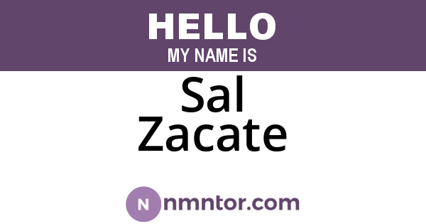Sal Zacate