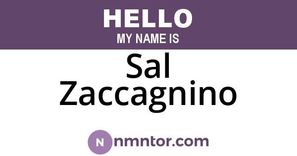 Sal Zaccagnino