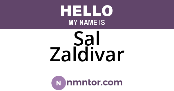 Sal Zaldivar
