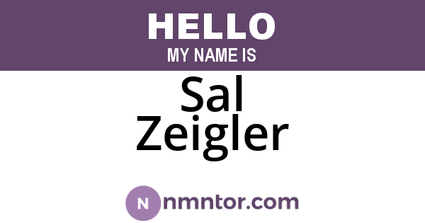 Sal Zeigler