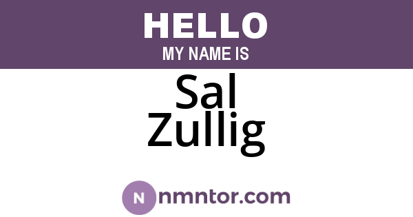 Sal Zullig