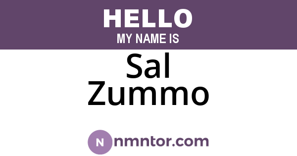 Sal Zummo