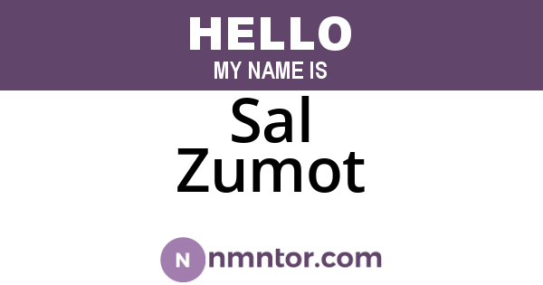 Sal Zumot