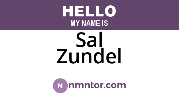 Sal Zundel