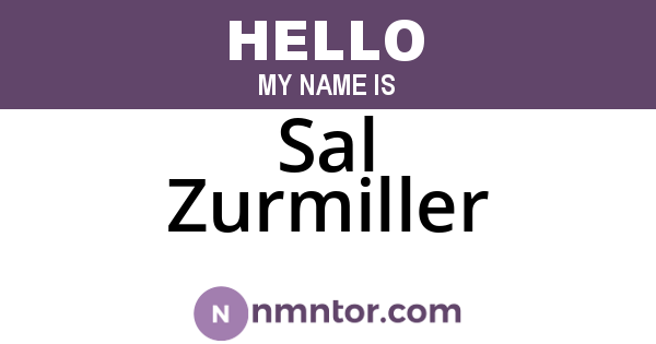 Sal Zurmiller
