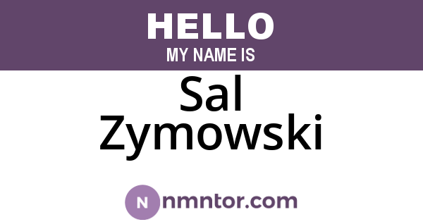 Sal Zymowski