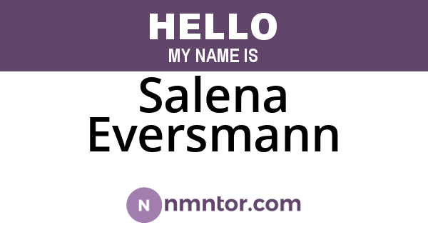 Salena Eversmann