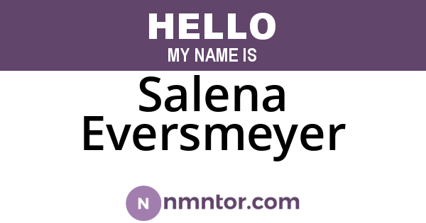 Salena Eversmeyer