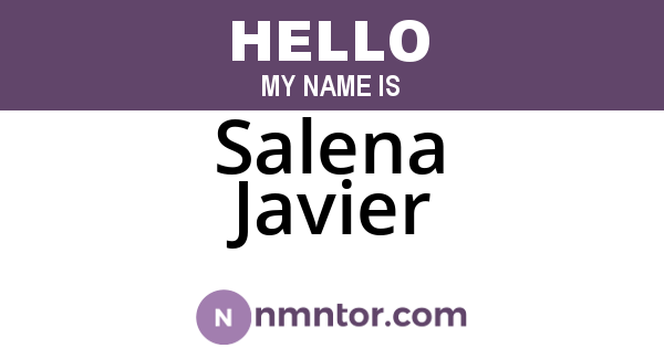 Salena Javier