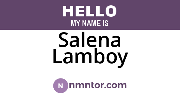Salena Lamboy