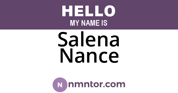 Salena Nance