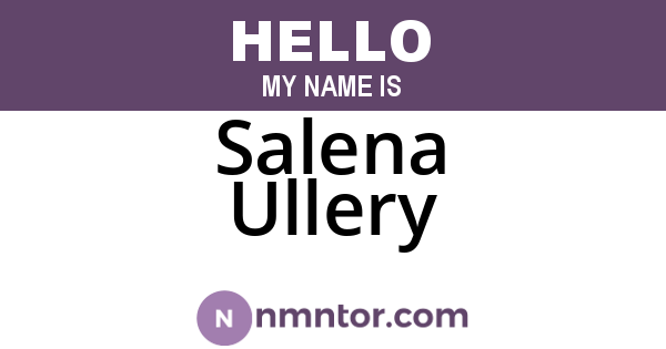 Salena Ullery