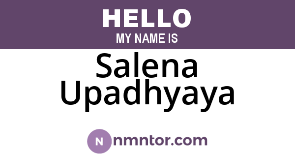 Salena Upadhyaya