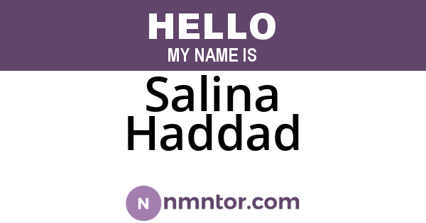 Salina Haddad