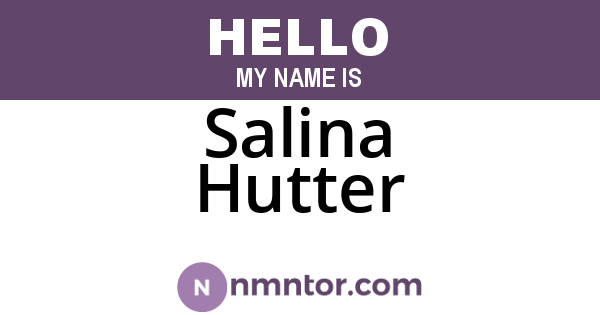 Salina Hutter