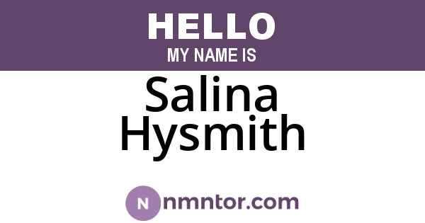 Salina Hysmith