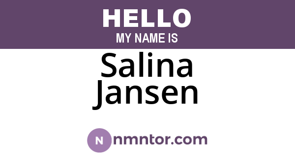 Salina Jansen