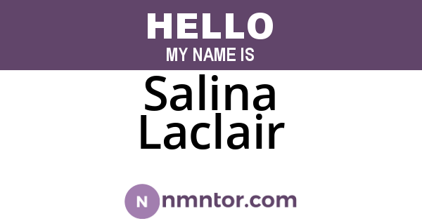 Salina Laclair
