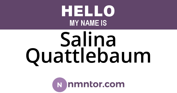 Salina Quattlebaum