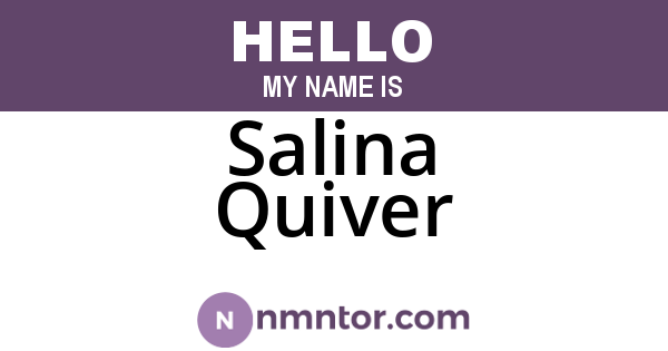 Salina Quiver