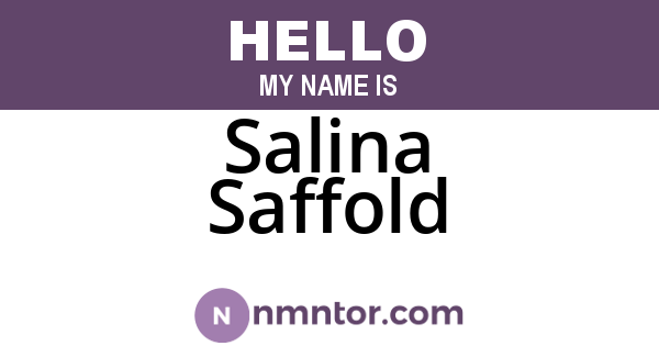 Salina Saffold