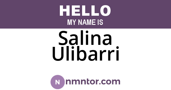 Salina Ulibarri