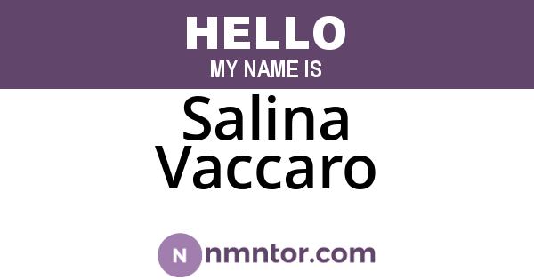 Salina Vaccaro