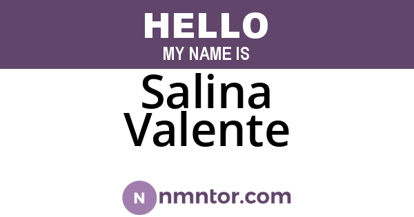 Salina Valente
