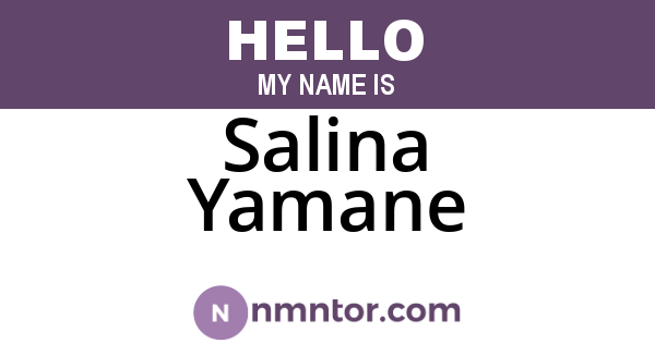 Salina Yamane