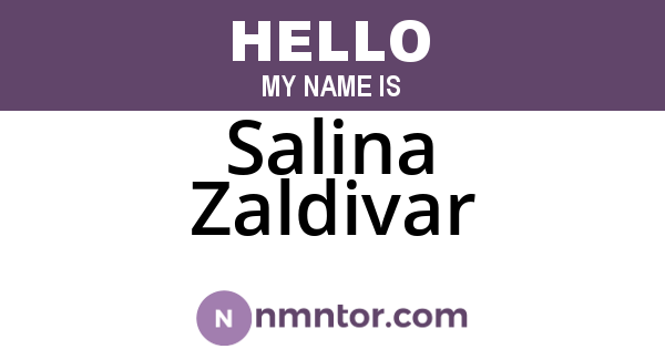 Salina Zaldivar