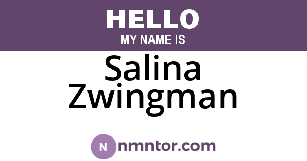 Salina Zwingman