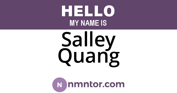 Salley Quang