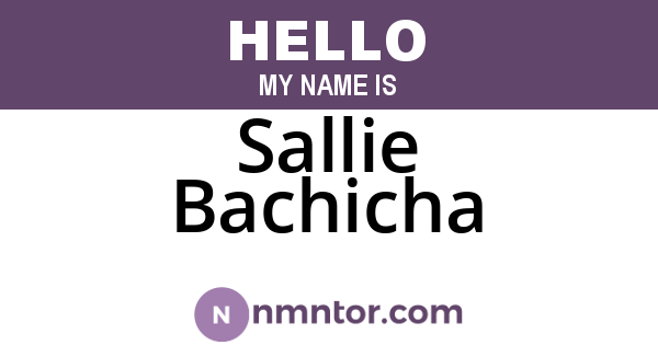 Sallie Bachicha
