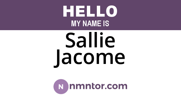 Sallie Jacome