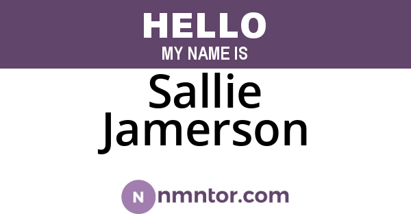 Sallie Jamerson