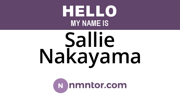 Sallie Nakayama