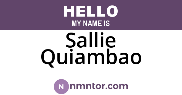 Sallie Quiambao