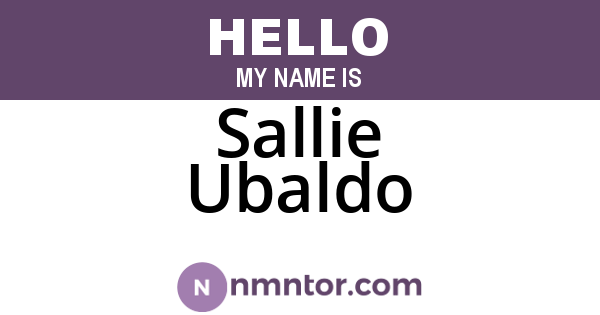 Sallie Ubaldo