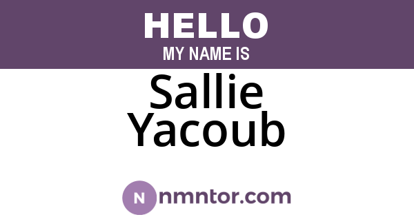 Sallie Yacoub