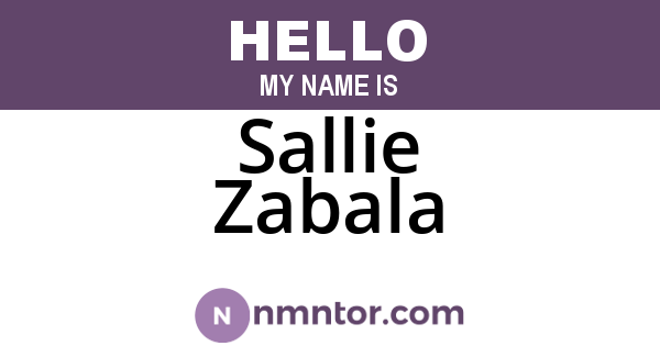 Sallie Zabala