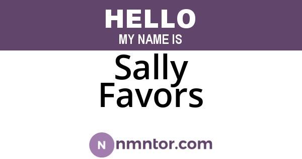 Sally Favors