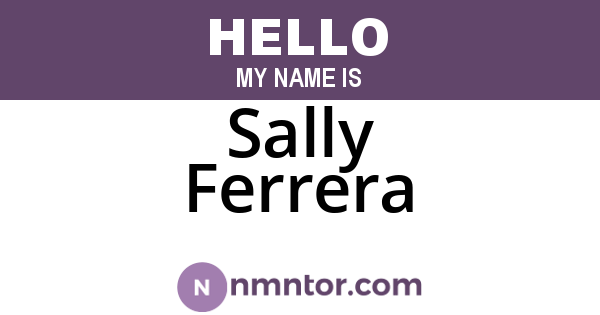 Sally Ferrera