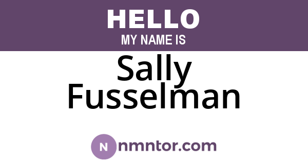 Sally Fusselman